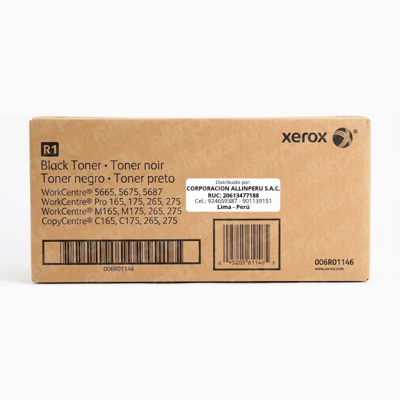 Tóner Xerox 006R01146 negro original caja sellada vista frontal
