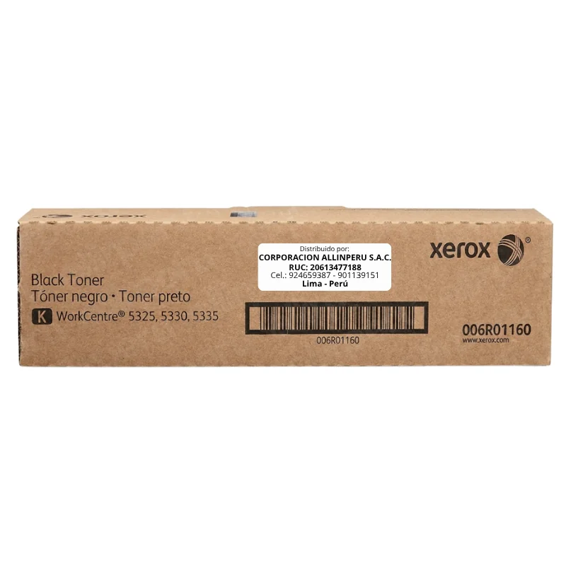 Tóner Xerox 006R01160 negro original para WorkCentre 5325 5330 5335