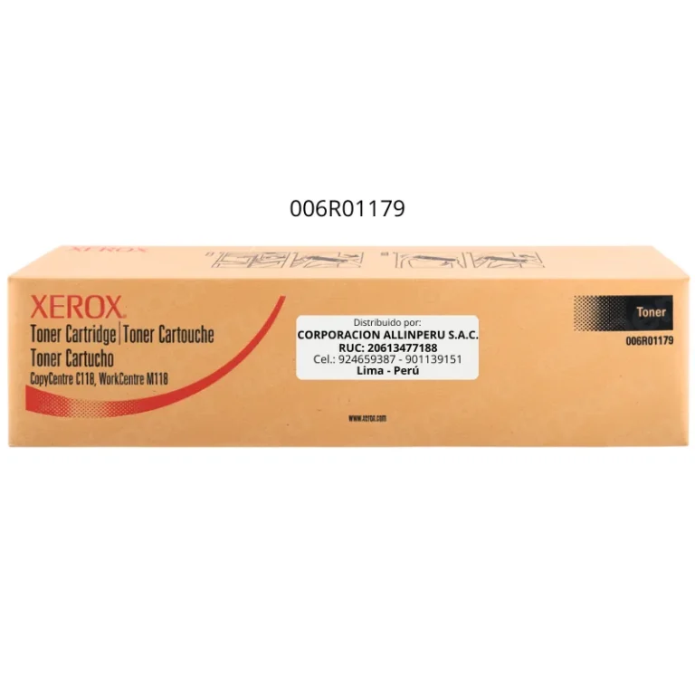 Foto de tóner Xerox 006R01179 negro original caja sellada vista frontal