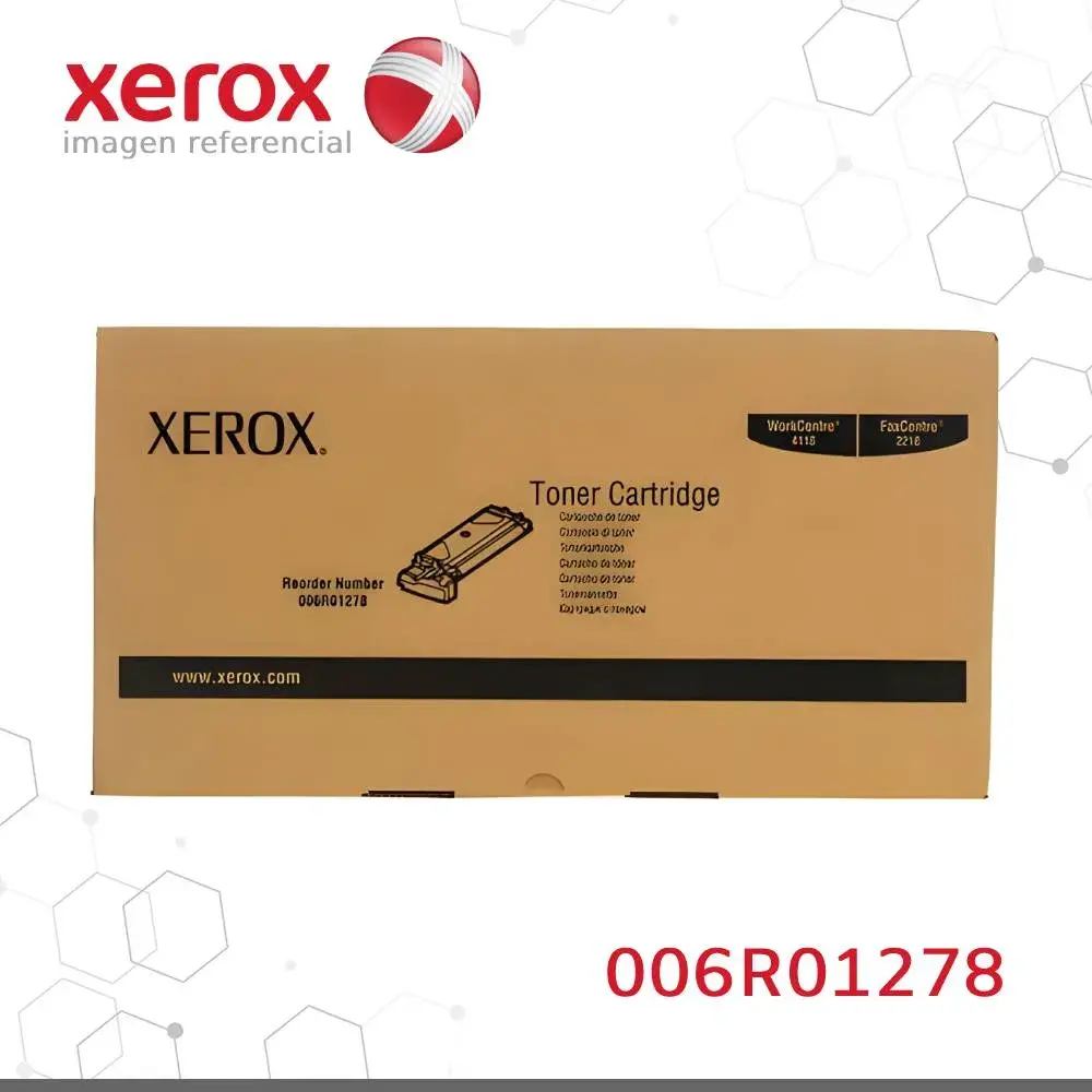 Toner Xerox 006R01278 Negro 8K Workcentre  4118, FaxCentre 2218 Alta capacidad