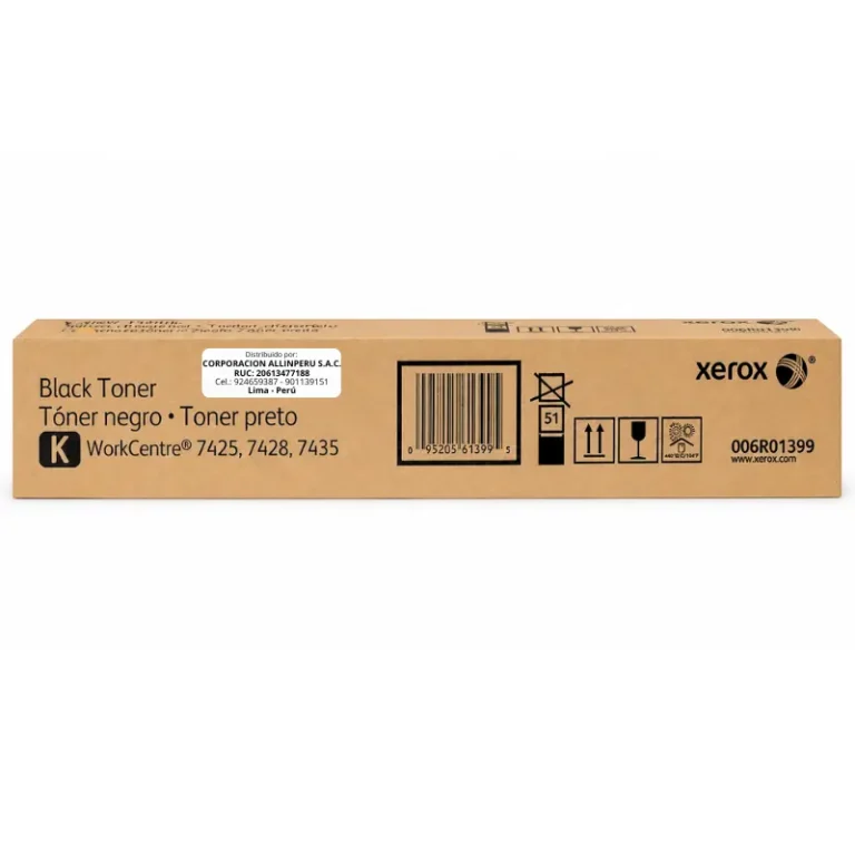 Tóner Xerox 006R01399 negro original frontal