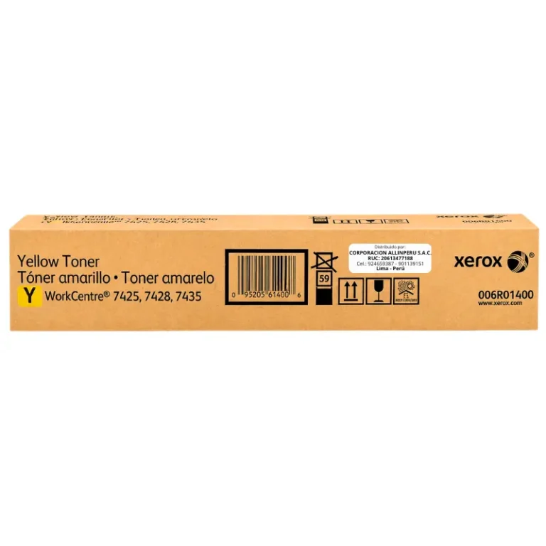 Tóner Xerox 006R01400 amarillo original frontal