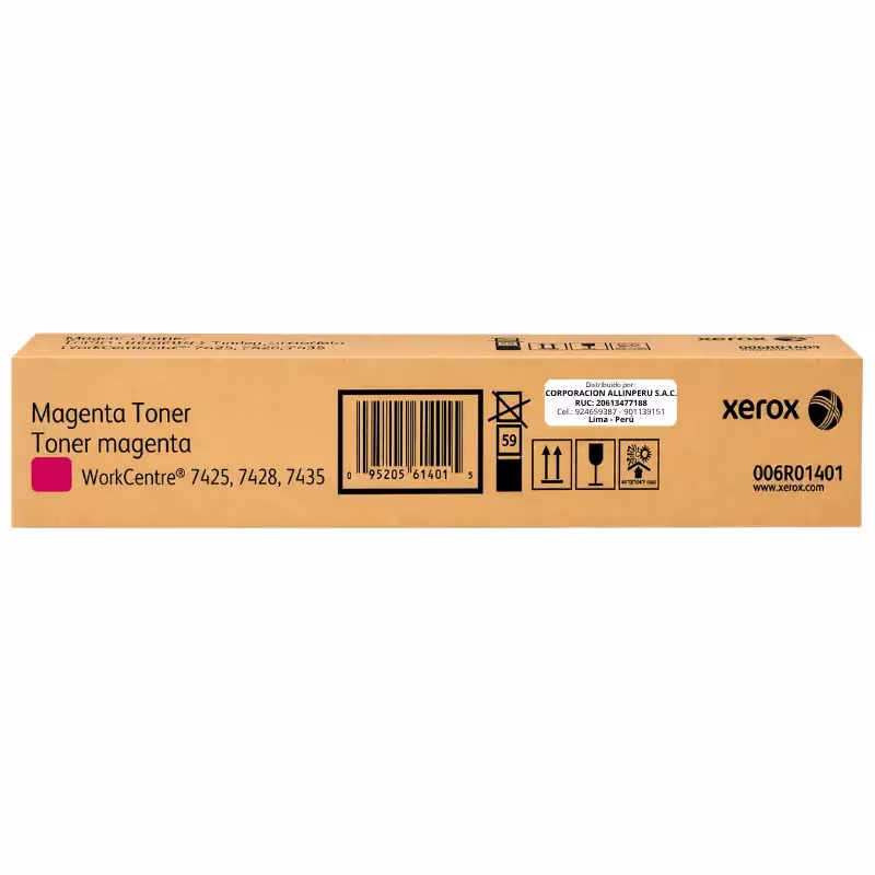 Tóner Xerox 006R01401 magenta original frontal