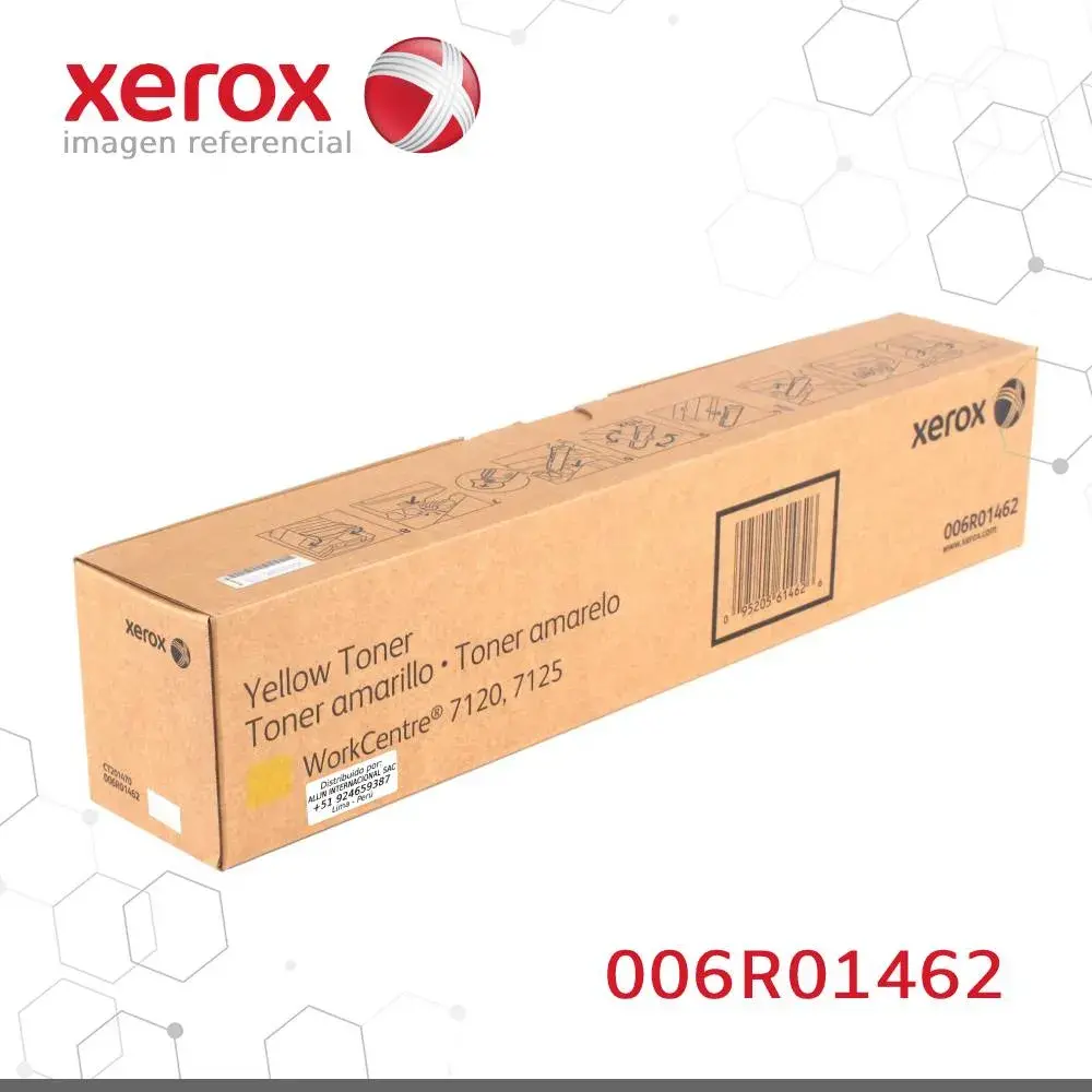 Toner Xerox 006R01462 Amarillo 15K Workcentre 7120, 7125, 7220, 7225 Alta capacidad