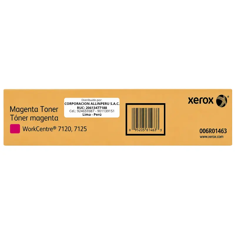 Toner Xerox 006R01463 magenta original para WorkCentre 7120 7220