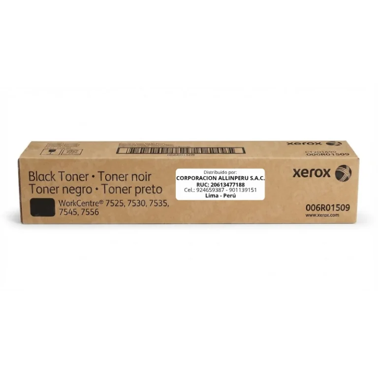 Tóner Xerox 006R01509 cartucho original negro para WorkCentre 7530 7535 7545 7855