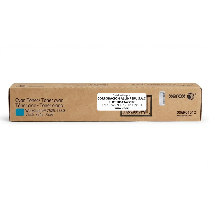 Tóner Xerox 006R01512 cartucho original cyan para WorkCentre 7530 7535 7545 7855