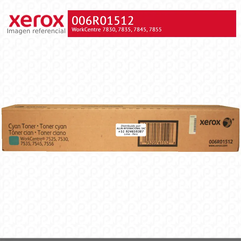 Toner-Xerox-006R01512-para-WorkCentre-7830-7835-7845-7855.webp Toner Xerox 006R01512 Cian 15K WorkCentre 7830, 7835, 7845, 7855 Capacidad Estándar - Imagen 1