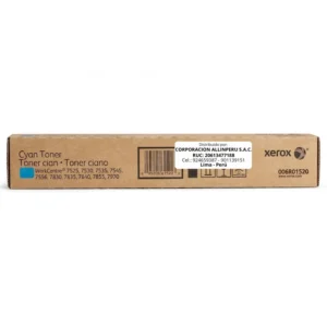 Tóner Xerox 006R01520 Cyan original para WorkCentre 7525 7535 7545 — caja sellada