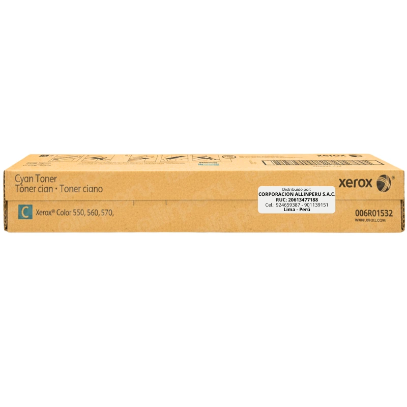 Toner Xerox 006R01532 Cian 34K Colour 550/560 Capacidad Estándar