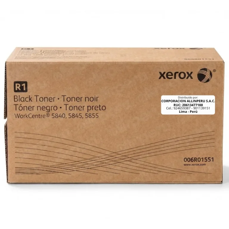Foto de toner Xerox 006R01551 negro original caja sellada frontal