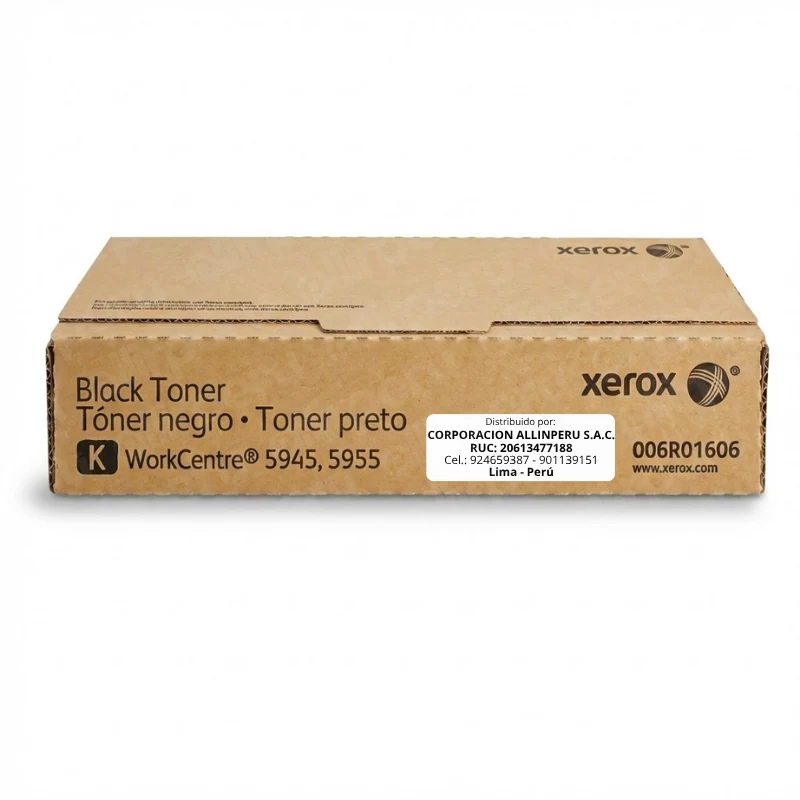 Tóner original Xerox 006R01606 negro para WorkCentre 5945 y 5955 — vista frontal