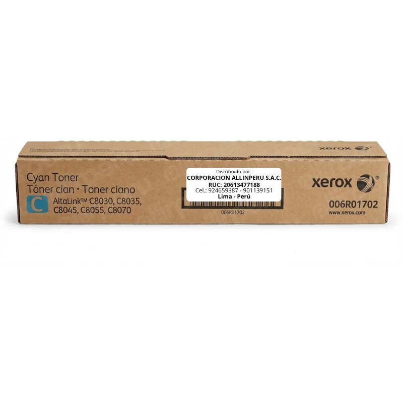 Tóner Xerox 006R01702 cartucho original cyan para AltaLink C8030 C8035 C8045 C8055 C8070