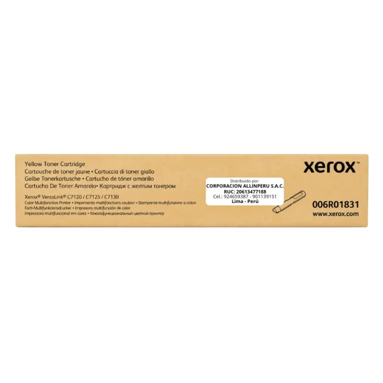 Foto de tóner Xerox 006R01831 amarillo caja frontal original