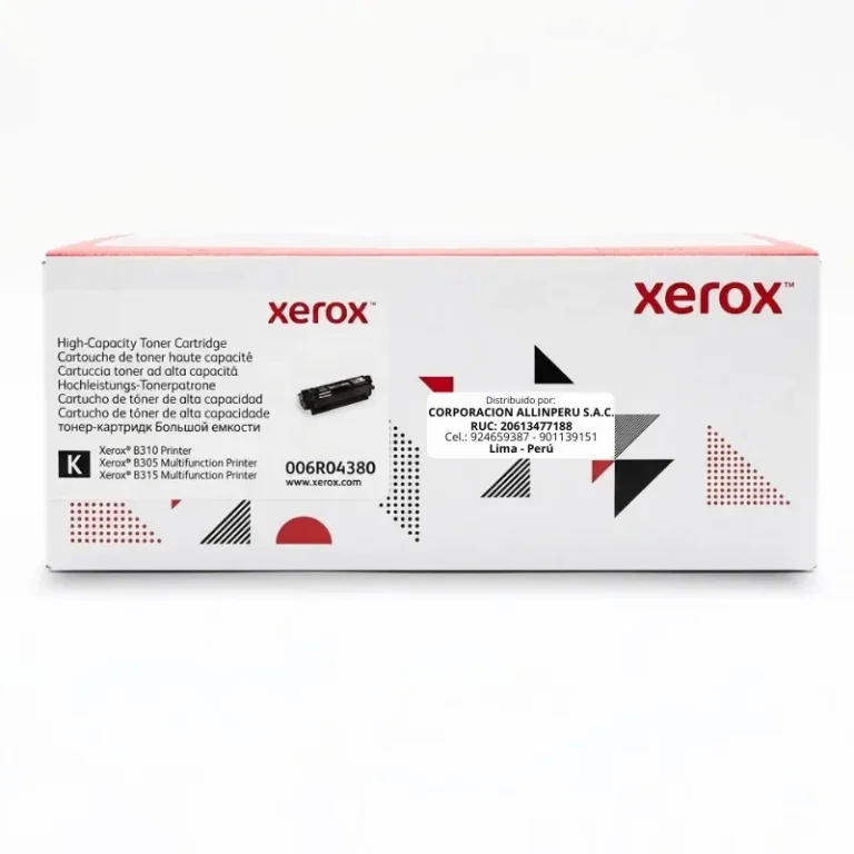 Foto de toner Xerox 006R04380 negro original sellado vista frontal