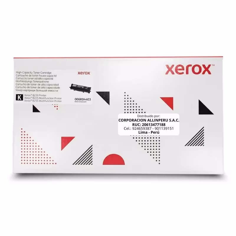 Foto de toner Xerox 006R04403 negro original sellado fondo blanco