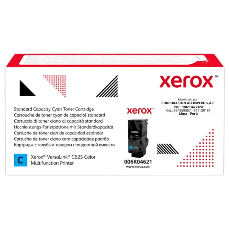 Toner Xerox 006R04621 Cyan capacidad estandar VersaLink C625