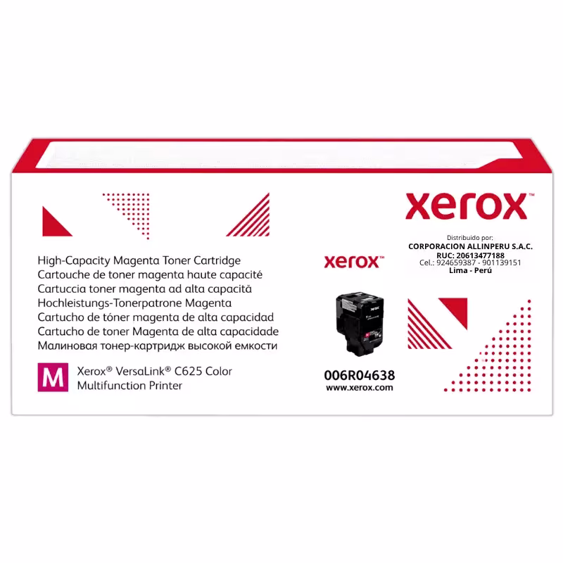 Tóner Xerox 006R04638 magenta original para impresora VersaLink C625