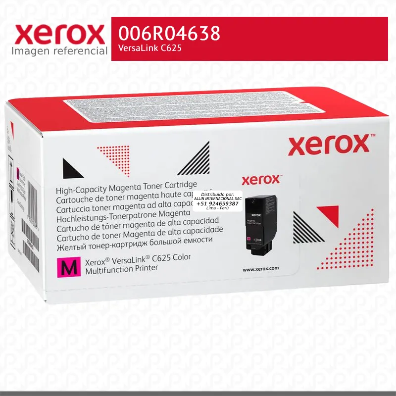 Toner-Xerox-006R04638-para-VersaLink-C625.webp Toner Xerox 006R04638 Magenta 16K VersaLink C625 Alta Capacidad - Imagen 1