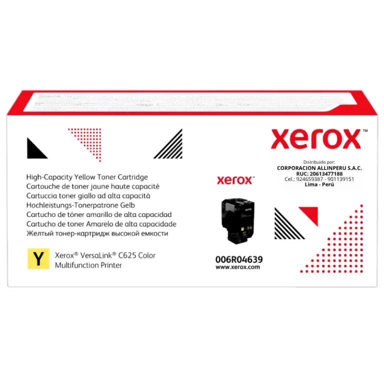 Tóner Xerox 006R04639 amarillo original para impresora VersaLink C625