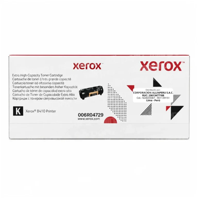 Foto de tóner Xerox 006R04729 negro caja frontal original