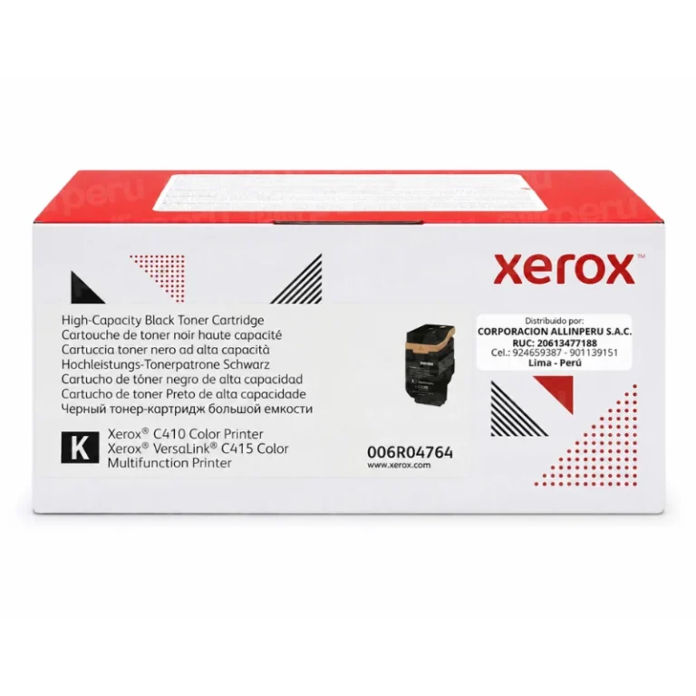 Tóner Xerox 006R04764 negro caja frontal VersaLink C410