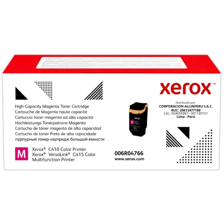Tóner Xerox 006R04766 magenta alta capacidad vista frontal