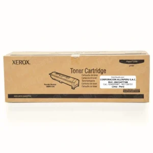 Tóner Xerox 106R01294 negro original para Phaser 5550, vista frontal del cartucho sellado