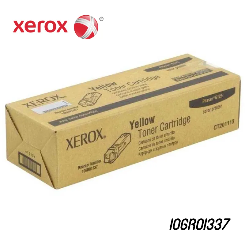 Toner Xerox 106R01337 Amarillo 1K Phaser 6125 Capacidad Estándar