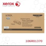 Cartucho de tóner Xerox 106R01370 negro extraído de la caja, vista lateral