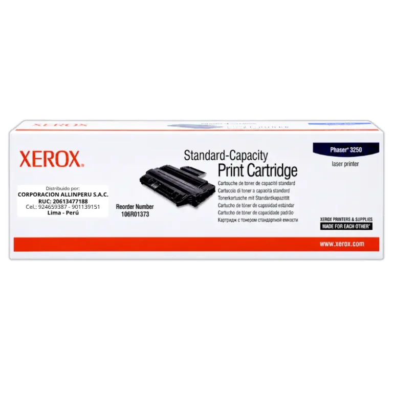 Foto de tóner Xerox 106R01373 negro original Phaser 3250