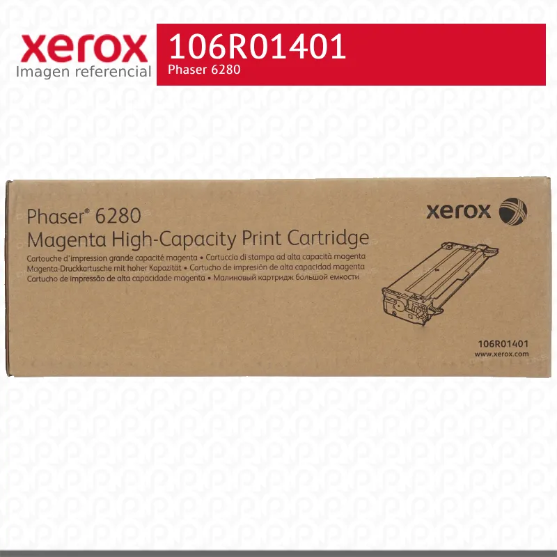 Toner Xerox 106R01401 Magenta 5.9K Phaser 6280 Capacidad Estándar
