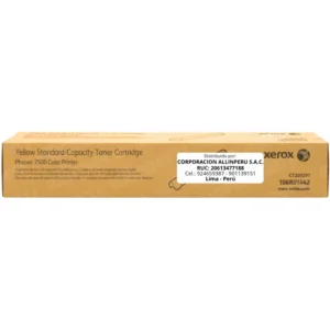 Toner Xerox 106R01442 amarillo caja frontal Phaser 7500