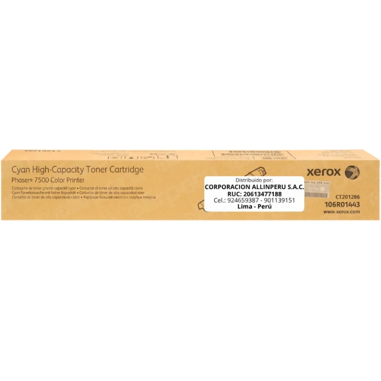 Tóner Xerox 106R01443 alta capacidad cyan original sellado
