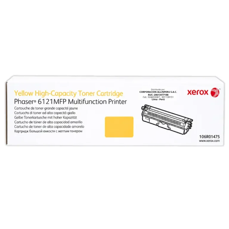 Tóner Xerox 106R01475 amarillo original alta capacidad