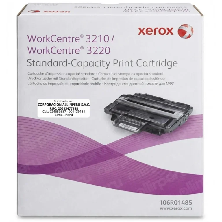 Tóner Xerox 106R01485 negro original para WorkCentre 3210 3220