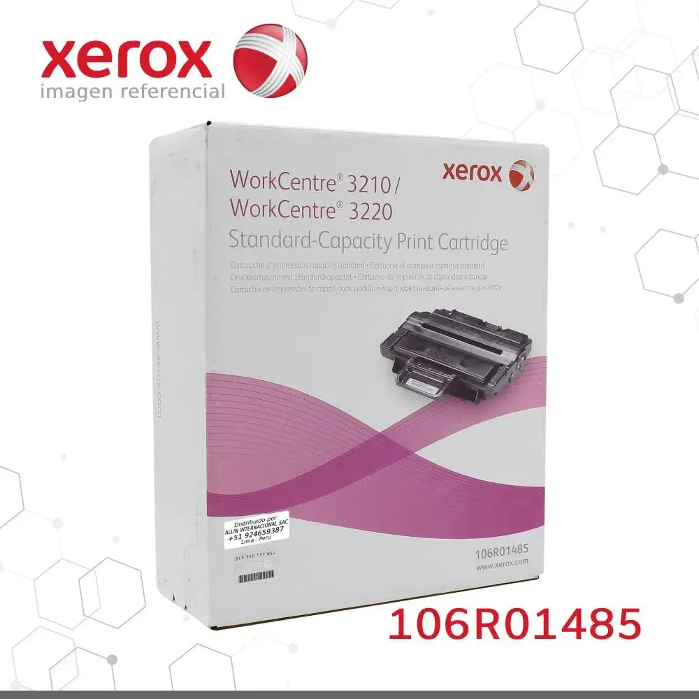 Toner Xerox 106R01485 Negro 2K Workcentre 3220, 3210 Capacidad estandar