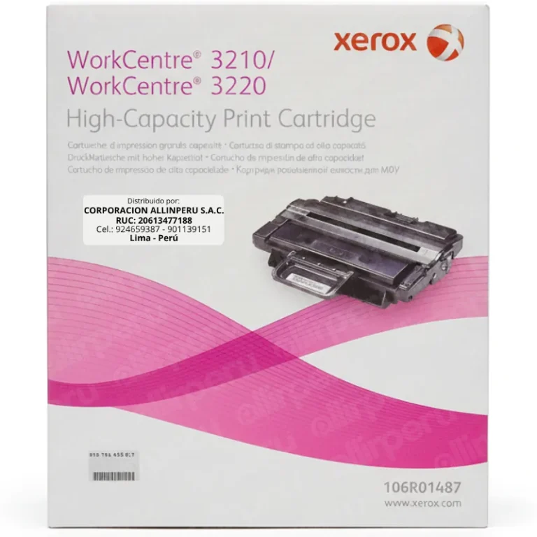 Toner Xerox 106R01487 Negro Original — Vista Frontal