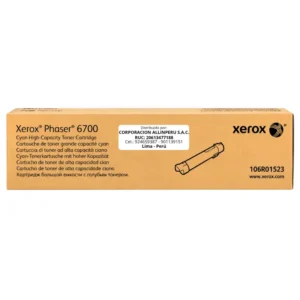Toner Xerox 106R01523 cian alta capacidad para Phaser 6700