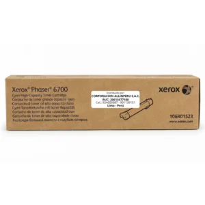 Tóner original Xerox 106R01523 Cyan para Phaser 6700 sellado
