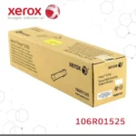 Tóner Xerox 106R01525 etiqueta con código SKU y datos de rendimiento