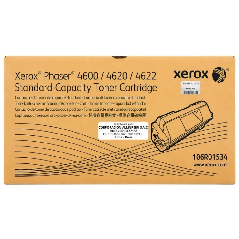 Tóner Xerox 106R01534 negro original para Phaser 4600