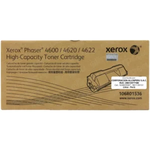 Tóner Xerox 106R01536 negro original sellado, vista frontal
