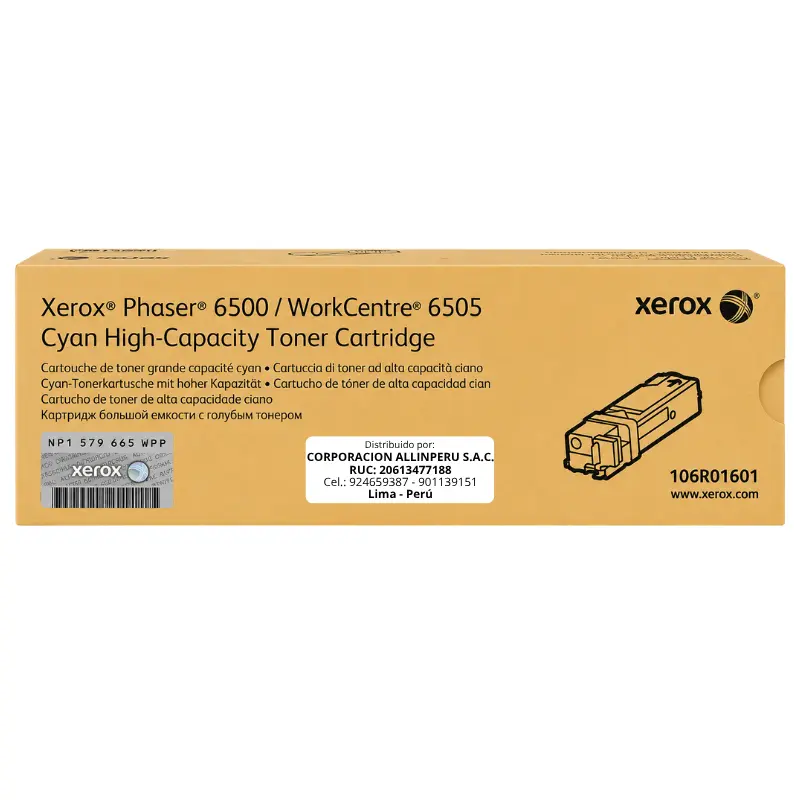 Tóner Xerox 106R01601 cyan original capacidad estándar