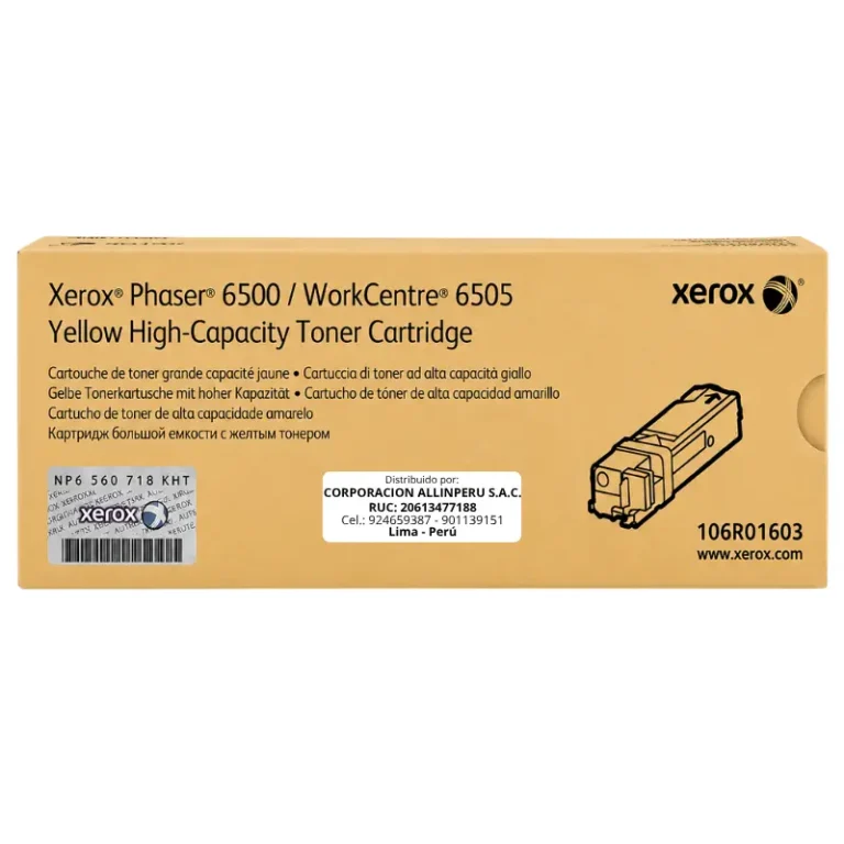 Tóner Xerox 106R01603 amarillo original capacidad estándar
