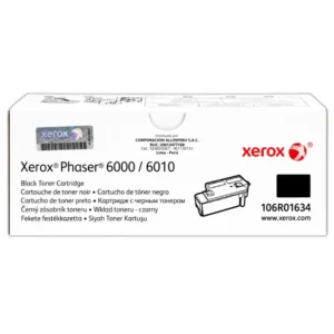 Foto de toner Xerox 106R01634 negro original sobre fondo blanco