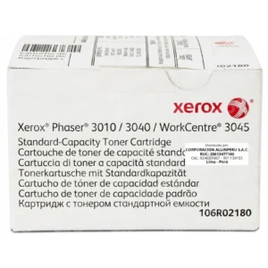 Tóner Xerox 106R02180 original negro para WorkCentre 3040 sobre fondo blanco