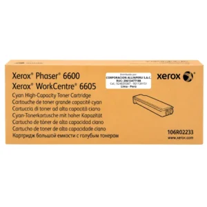 Foto de tóner Xerox 106R02233 cian alta capacidad frontal