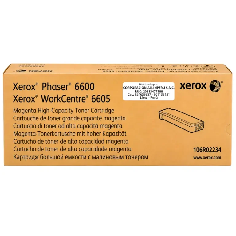 Foto de tóner Xerox 106R02234 magenta alta capacidad frontal