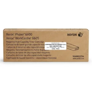 Tóner Xerox 106R02234 Magenta original para Phaser 6600 vista frontal